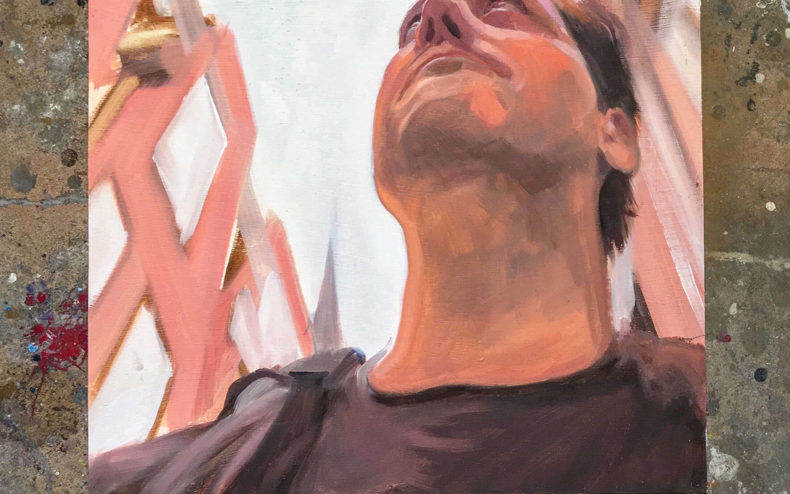 rough fast brushwork