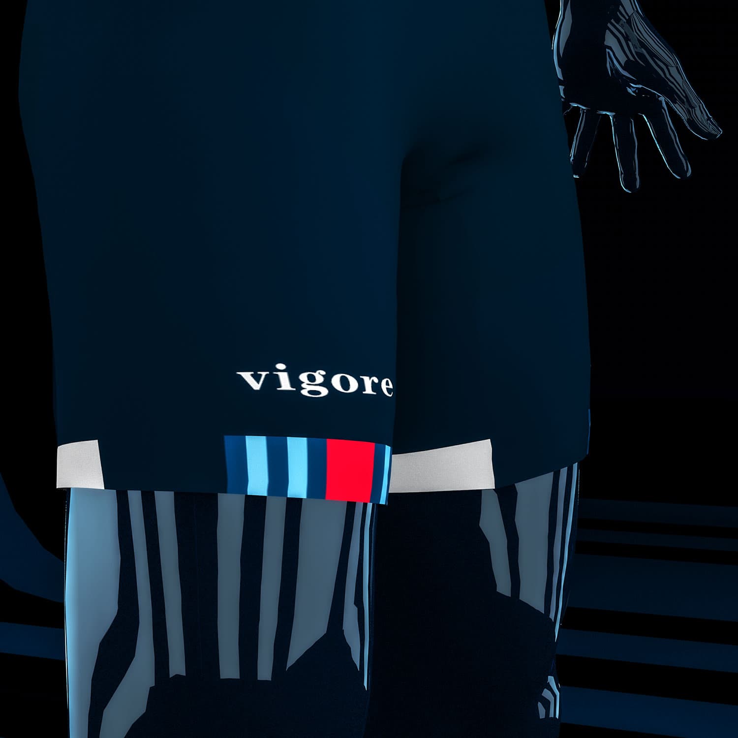 Detail of the shorts