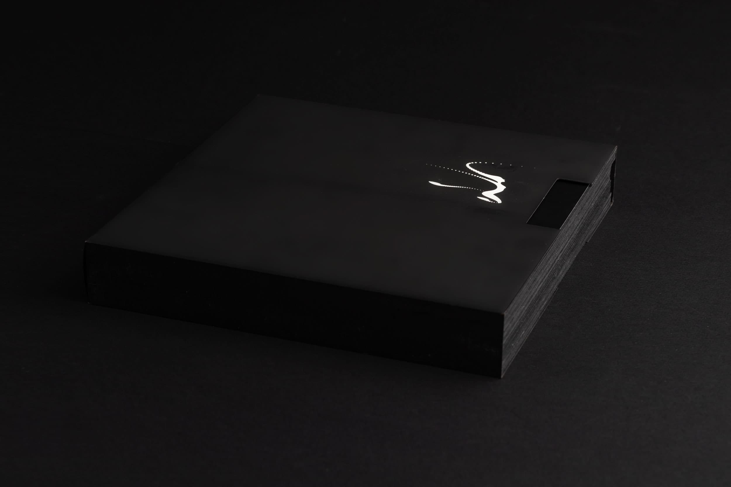 Slipcase with screen printed logo