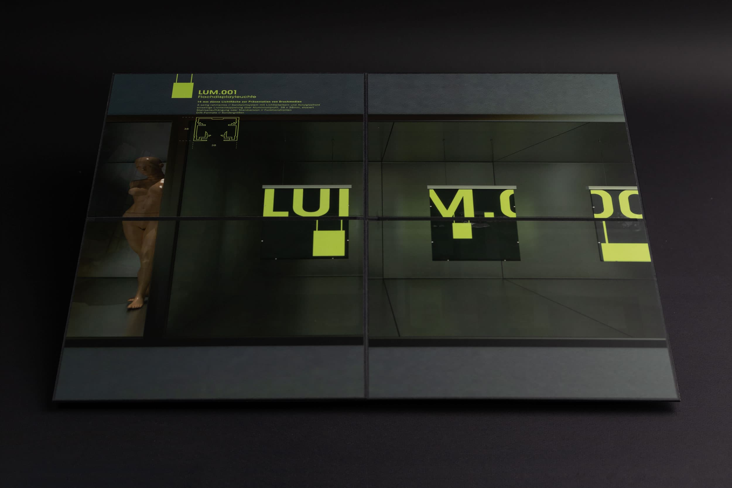 LUM.001 - inside unfolded with 3D visualisation