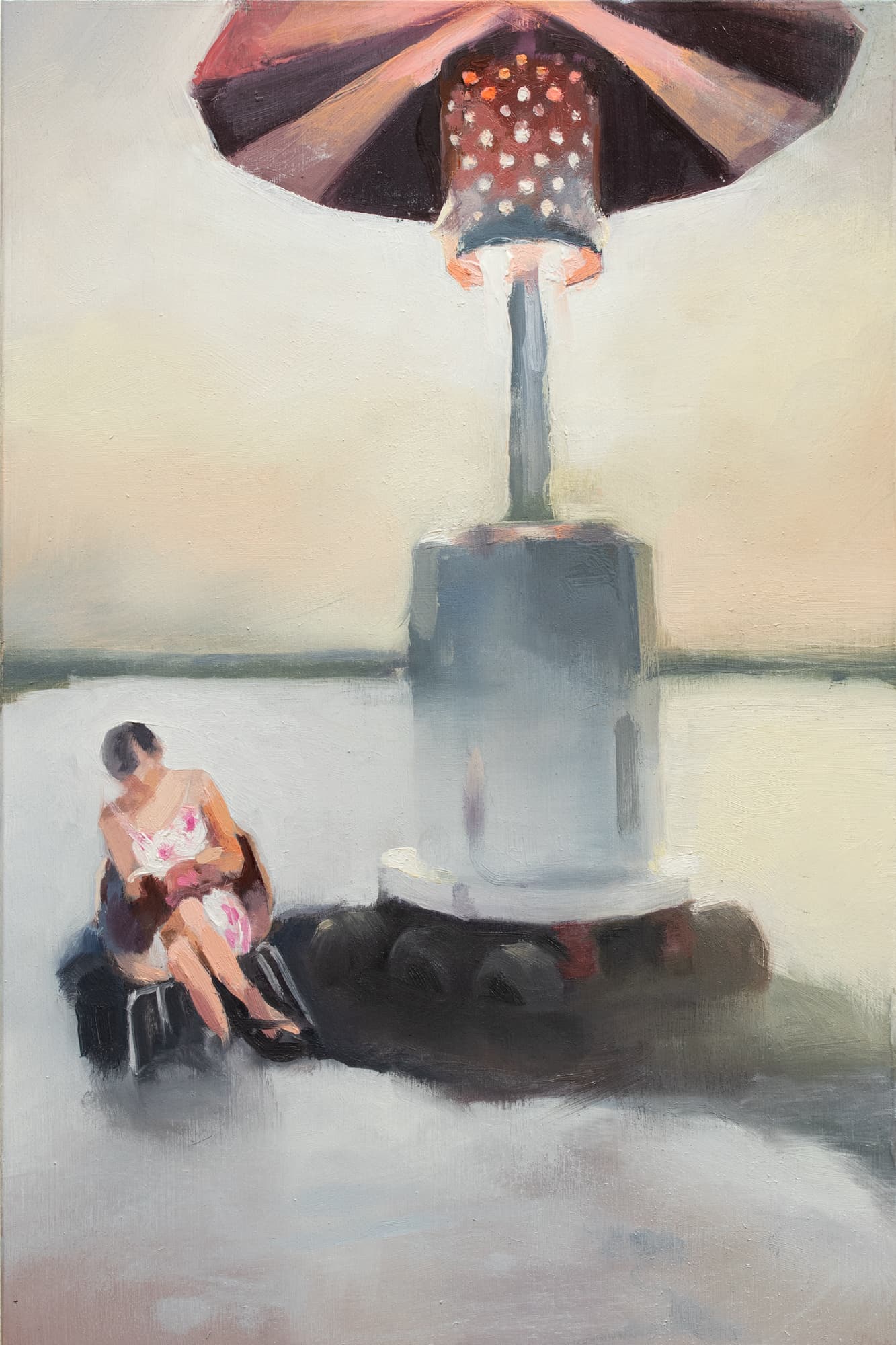 Beautiful Heating, 30 x20 cm, oil on wood