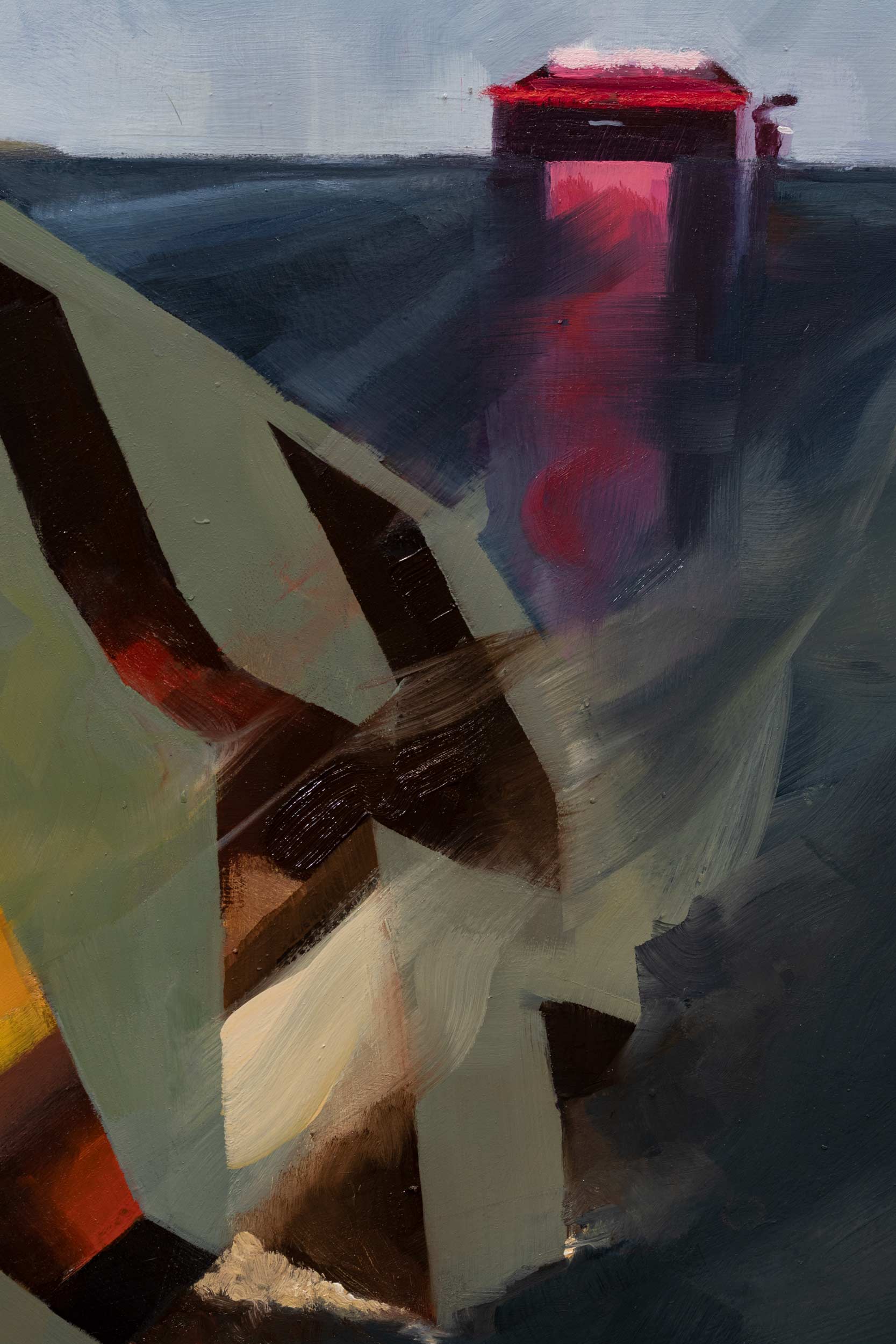 partial smudgy brushstrokes to emphasise the haet