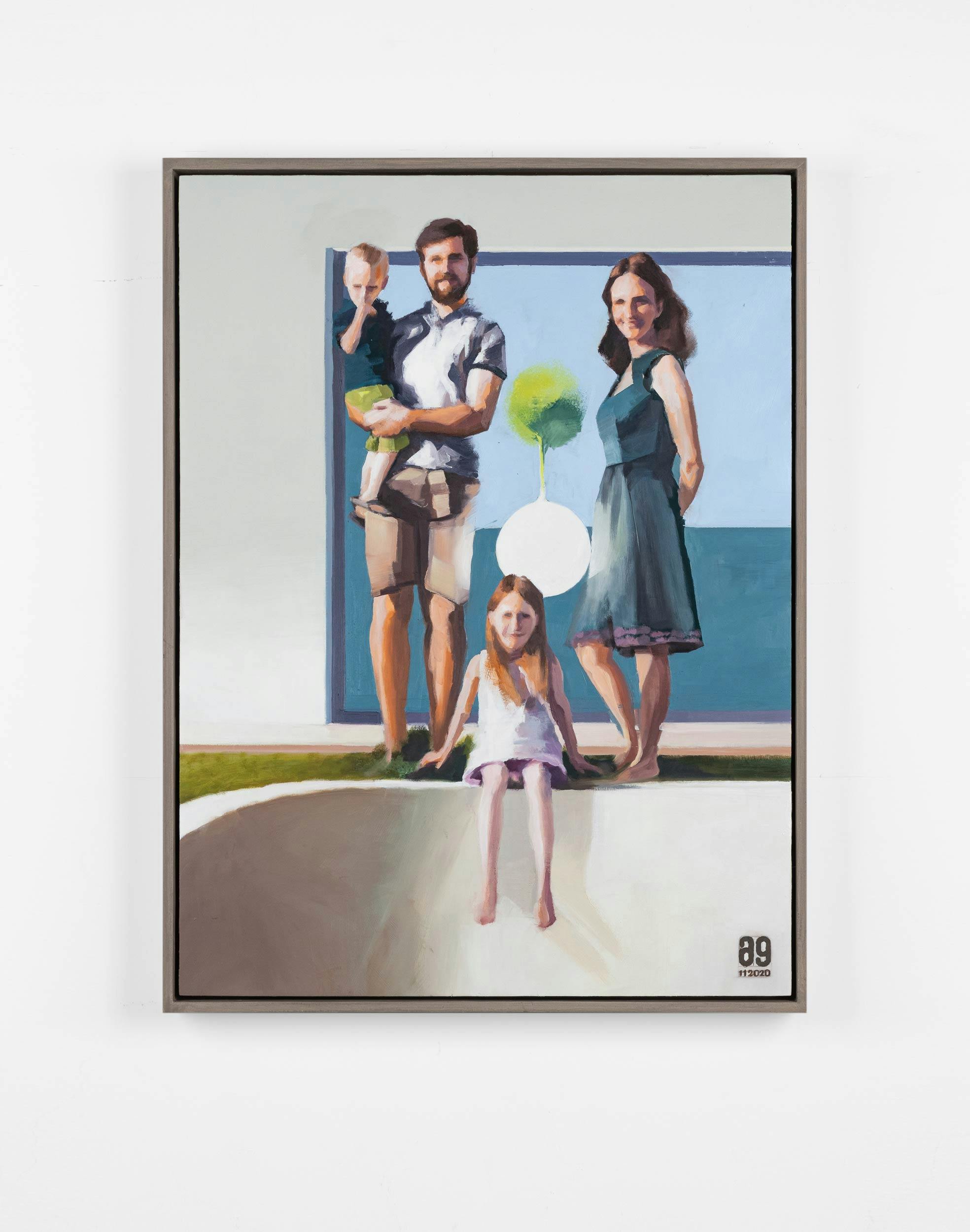 »Family Portrait«, 70 x 50 cm, Oil on cardboard
