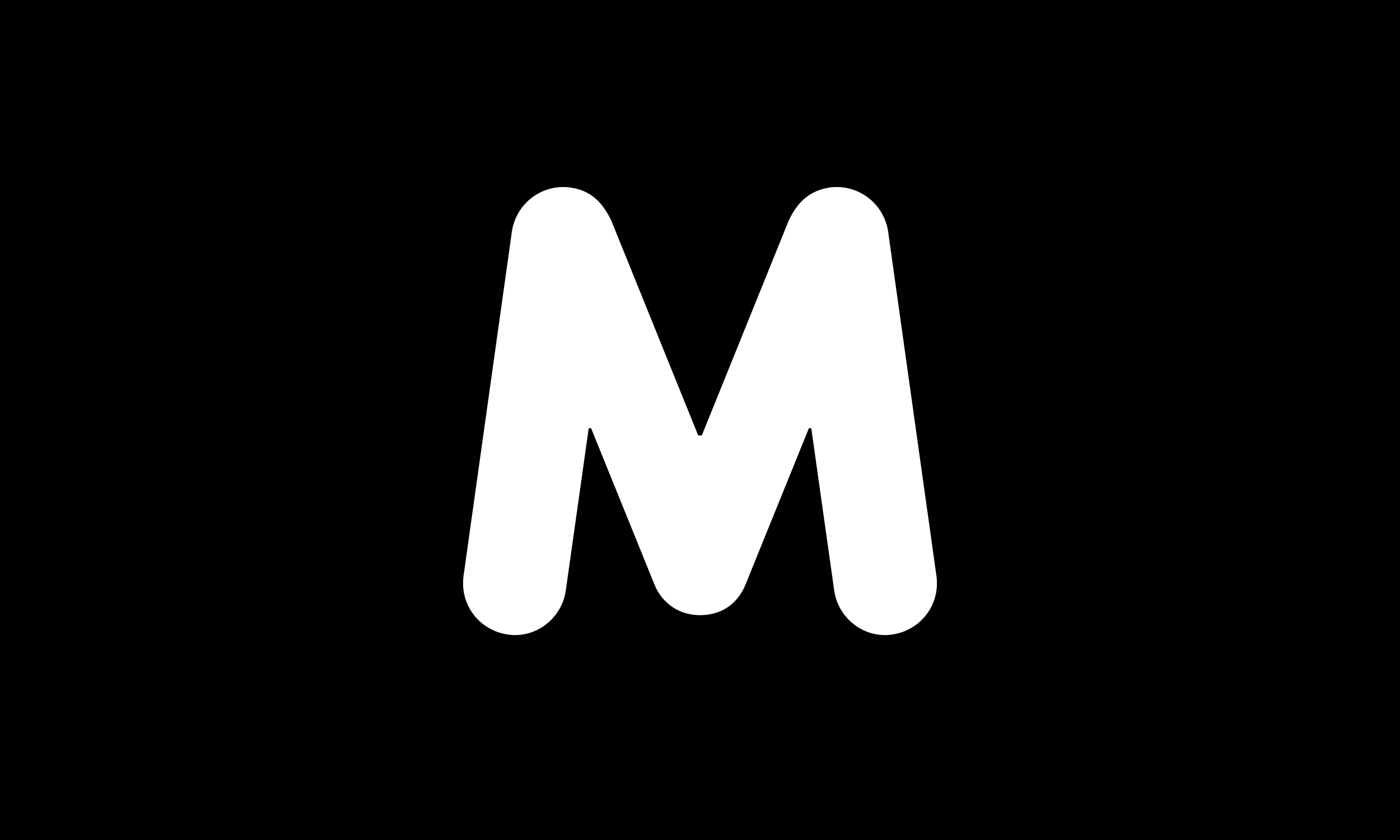 refurbished M of the old logotype